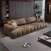 LuxeTrio Leather Sofa - Image 3