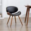 LuxeMetal Cushioned Dining Chair - Image 7