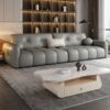 Opulence White Genuine Leather Sofa - Image 4