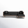 Addison 2-Piece Leather Chaise L-Sectional