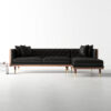 Addison 2-Piece Leather Chaise L-Sectional - Image 2