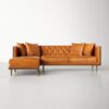 Addison 2-Piece Leather Chaise L-Sectional - Image 20