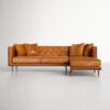 Addison 2-Piece Leather Chaise L-Sectional - Image 21