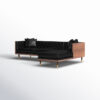 Addison 2-Piece Leather Chaise L-Sectional - Image 5