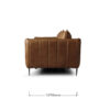 Ottavia 3-Seater Leather Couch - Image 29