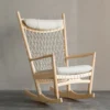 Classic Solid Wood Rocking Chair - Image 4
