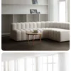 Luxury Wabi Sabi Furniture Cream White Modular Couch - Image 9