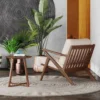 White Leather Chair - Image 6