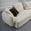 Luxe Comfort Beige Velvet Sofa - Image 6