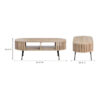 Michale Mid-Century Walnut Coffee Table - Image 6