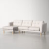 Natasha Mid-Century Modern L-Shaped Sectional Sofa - Image 11