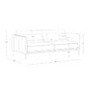 Rae 84'' Upholstered Sofa - Image 9