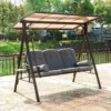 Outdoor Porch Swing with Polycarbonate Hardtop - Image 4