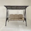 Outdoor Porch Swing with Polycarbonate Hardtop - Image 5